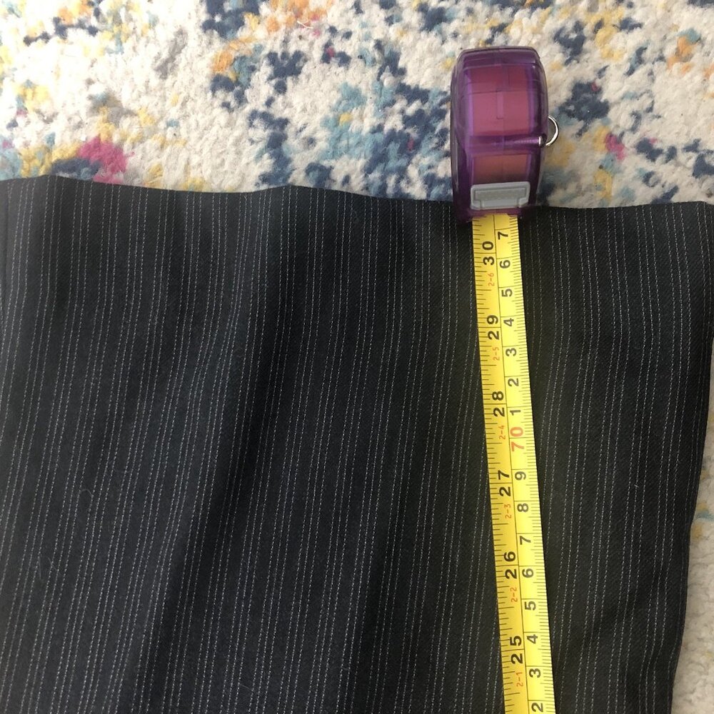 Ralph Lauren Purple Label Y2K Style Flare Pinstriped Office Siren 10 Pants - Picture 8 of 14